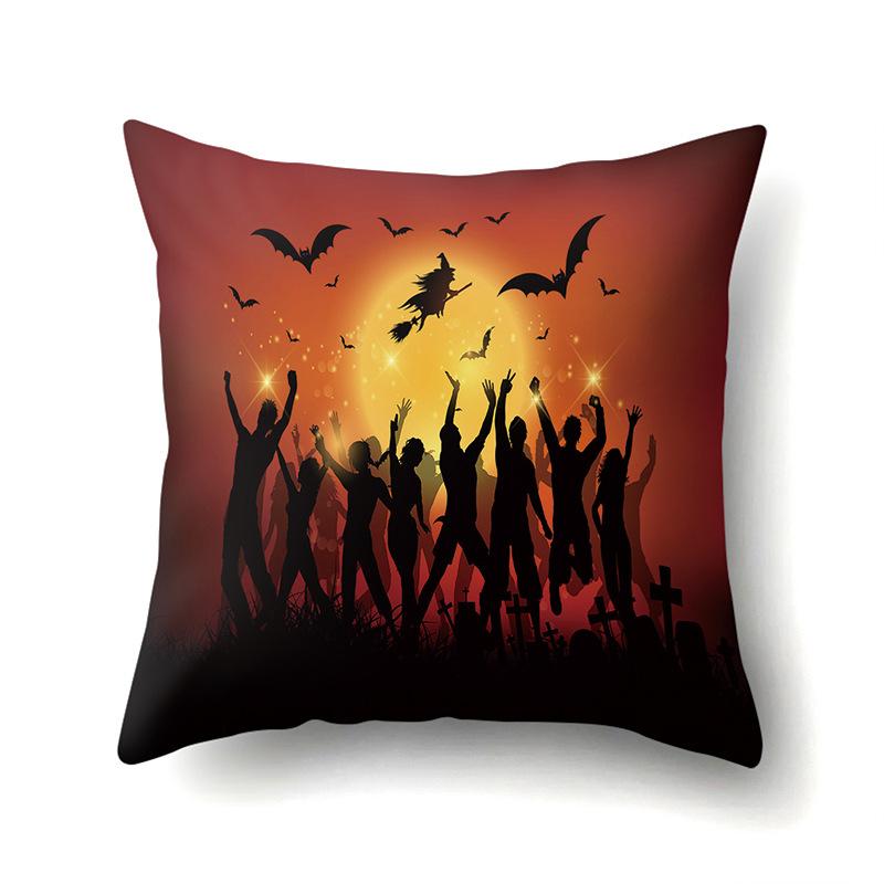 Хэллоуин Наволочка Подушка для поясницы автомобиля Тыква Чехол для диванной подушки Офис Дом Гостиная Наволочка