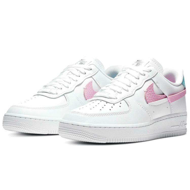 Nike Air Force 1 LXX White Pink Aqua Женские кроссовки Pink-Rise Bleached-Aqua DC1164-101