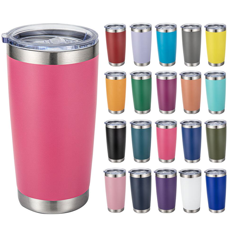 Custom Logo 20 Oz Multi-colored Stainless Steel Vacuum Insulated Tumbler Hot/cold Drink Beer Cup for Travel Coffee Mug