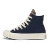 Converse Chuck 70 High Canvas & Plaid - Obsidian женские кроссовки Blue Egret Classic-Grey A12453C