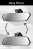 Carmate Car Rearview Mirror Wider Viewing 3000SR Gently Curved Mirror Chrome Mirror DZ563 [2.3x Area] CF-8 [300mm]