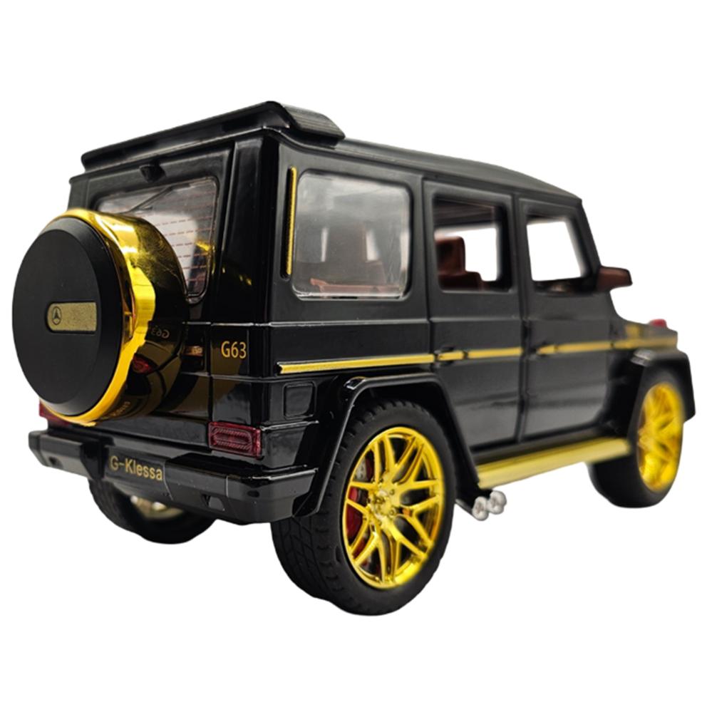 Mercedes-Benz G-Wagen 1:Литой металлический модельный автомобиль в масштабе 24 - Черный