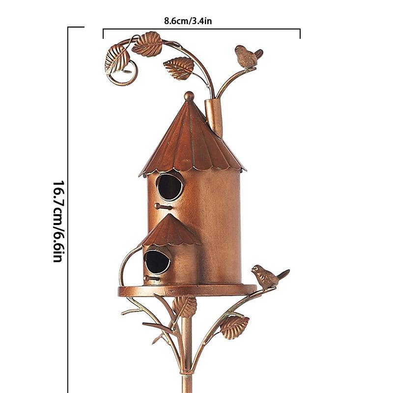 1 шт., украшение для сада, птичье гнездо, место для отдыха птиц, дом для птиц, металлическая уличная кормушка для птиц