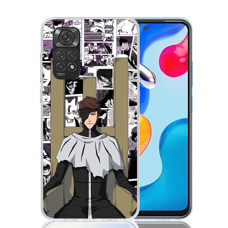 Чехол для телефона Aizen Sousuke Bleach для Xiaomi Redmi Note 15 14 13 12S 12 Pro Plus 11S 11E 11 11T 10S 10 Арт Мягкий Чехол с Рисунком Redm