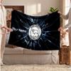 Derby County Personalized Fleece Blanket With Football Logo, Custom Name Text Soft Warm Home Throw Blanket