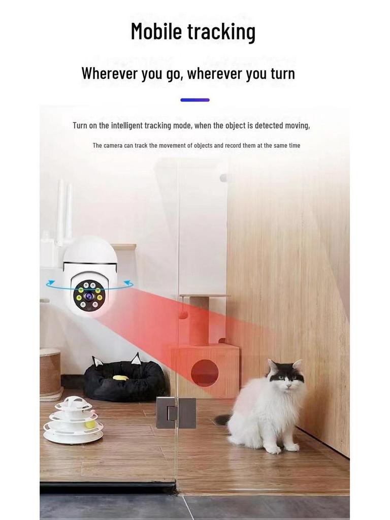 Беспроводная наружная камера 1080P HD с ночным видением и мобильным удаленным мониторингом через WiFi