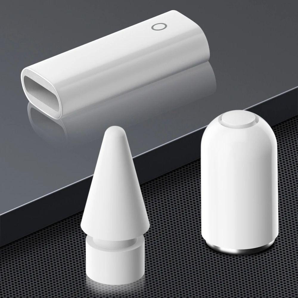 Aluminum Alloy Charging Adapter White Stylus Replacement Accessories Portable Magnetic Pencil Cap