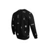 adidas Свитшот с мульти-логотипом FW22, с круглым вырезом, свободный, комфортный, повседневный, спортивная одежда, пуловер, топ, мужской, черный, HN8982