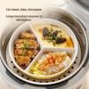 Керамическая тарелка для приготовления на пару с отделениями для детей Onlycook
