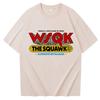 WSQK The Squawk 945 FM Футболка Летняя Мужская Женская Y2K Роскошная Мода Удобное Качество Оверсайз Футболка