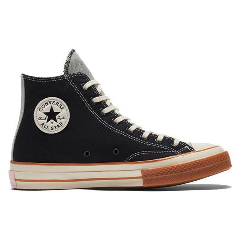 Converse 1970-е Chuck Taylor All Star Удобные Универсальные Высокие парусиновые кеды Унисекс Черный Коричневый 169843C