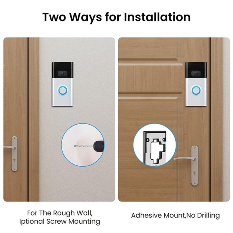 Практичные конструкции креплений для дверного звонка-стойки для видеодомофона 3 Plus 4, дверного звонка с батарейным питанием Plus, профессиональные быстрые настройки
