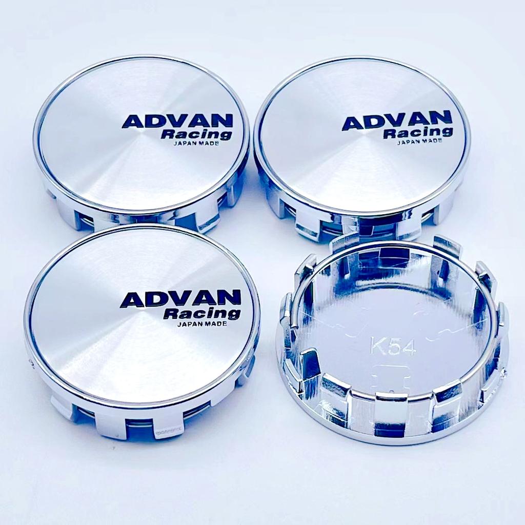 4pcs/Set High Quality 54mm ADVAN Racing Car Wheel Center Hub Rim Cap Styling Cover For ADVAN Emblem Badge Stickers Accessories