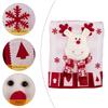 Christmas Chair Cover Santa Snowman Reindeer Design Holiday Festive Home Decor Christmas Party Ornament Unique Xmas Decor Gift