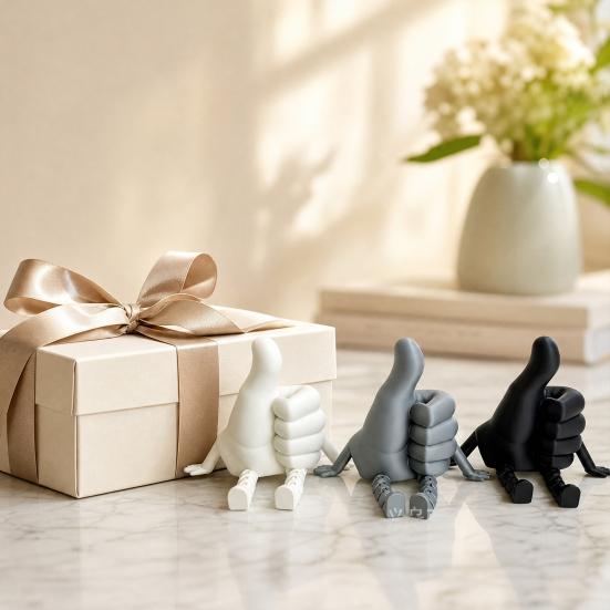 Desktop Ornament, 3D Printing One-Piece Molding with Smooth Surface, Movable Joints Adjustable Posture Figure for Healing Gift Home Decor