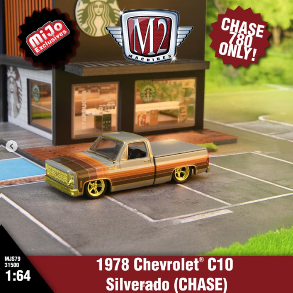 M2 MACHINES 1/64 MiJo EXCLUSIVE - 1978 CHEVROLET C10 SILVERADO (ПРЕСЛЕДУЙТЕ МАШИНУ) M2 Machines Масштаб 1/64 «MiJo Exclusive 1978