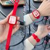 Soft Silicone Strap Case for Apple Watch Band 8 7 SE 41mm 45mm Sports Bracelet protector for IWatch 6 5 4 3 2 1 44 42mm 38 40mm 3