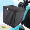 Bicycle Basket Cover with Double-Sided Zippered Liner Cargo Net Bike