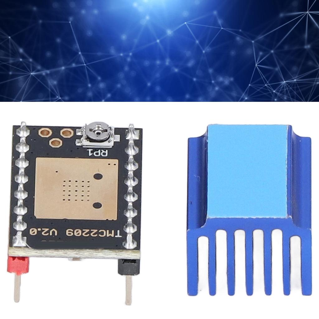 Step Motor Driver UART Mode Ultra Quiet Module with Heat Sink TMC2209 for 3D Printer