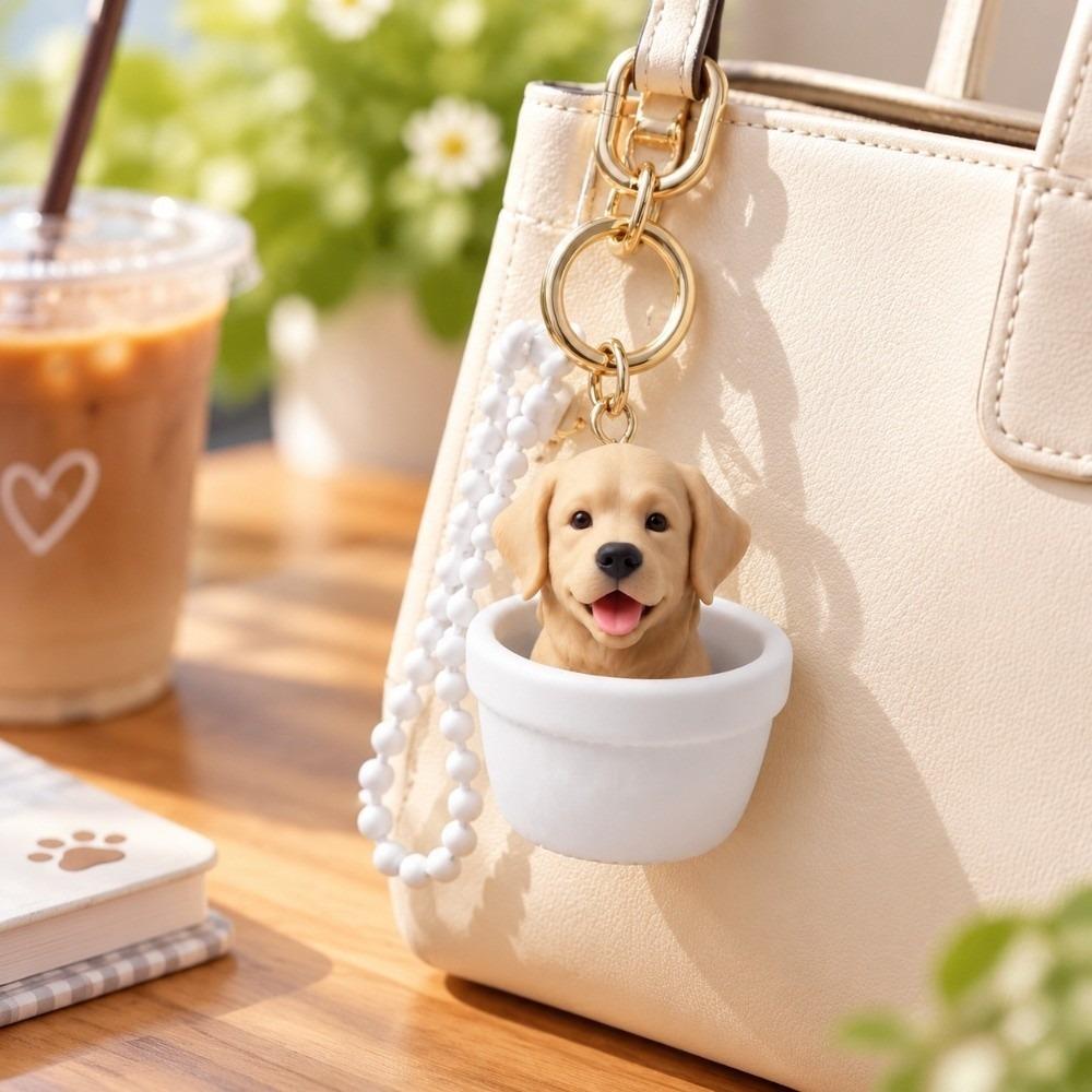 Key Ring Fidget Clicker Keychain 3D Printed Dog Button Press Key Chain Bag Charm