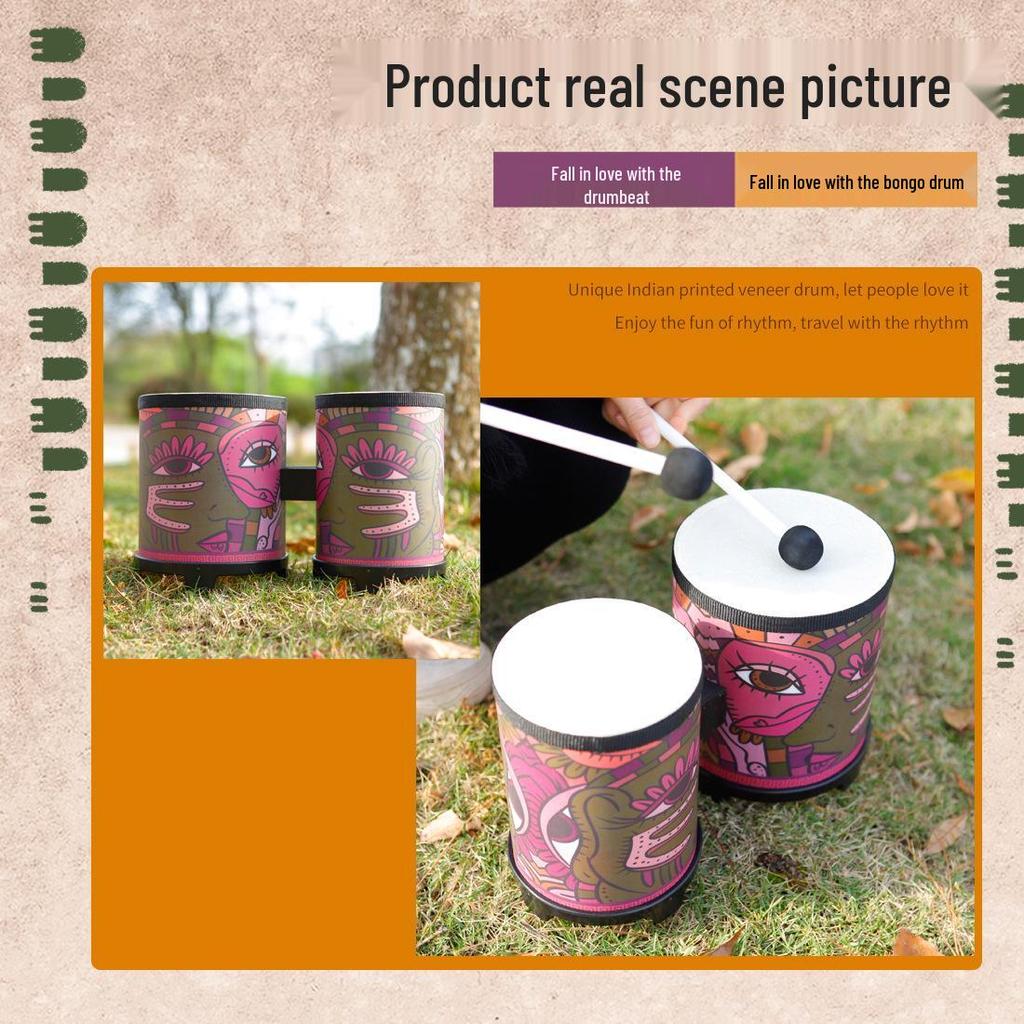 Наклейки с изображениями индийских и африканских барабанов: Бонго, Орф, Ручные ударные, Хлопушки Инструменты