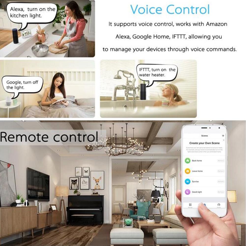 2 in 1 Smart Plug Wi-Fi Mini Outlets Smart Sockets Compatible with Amazon Alexa US Regulations