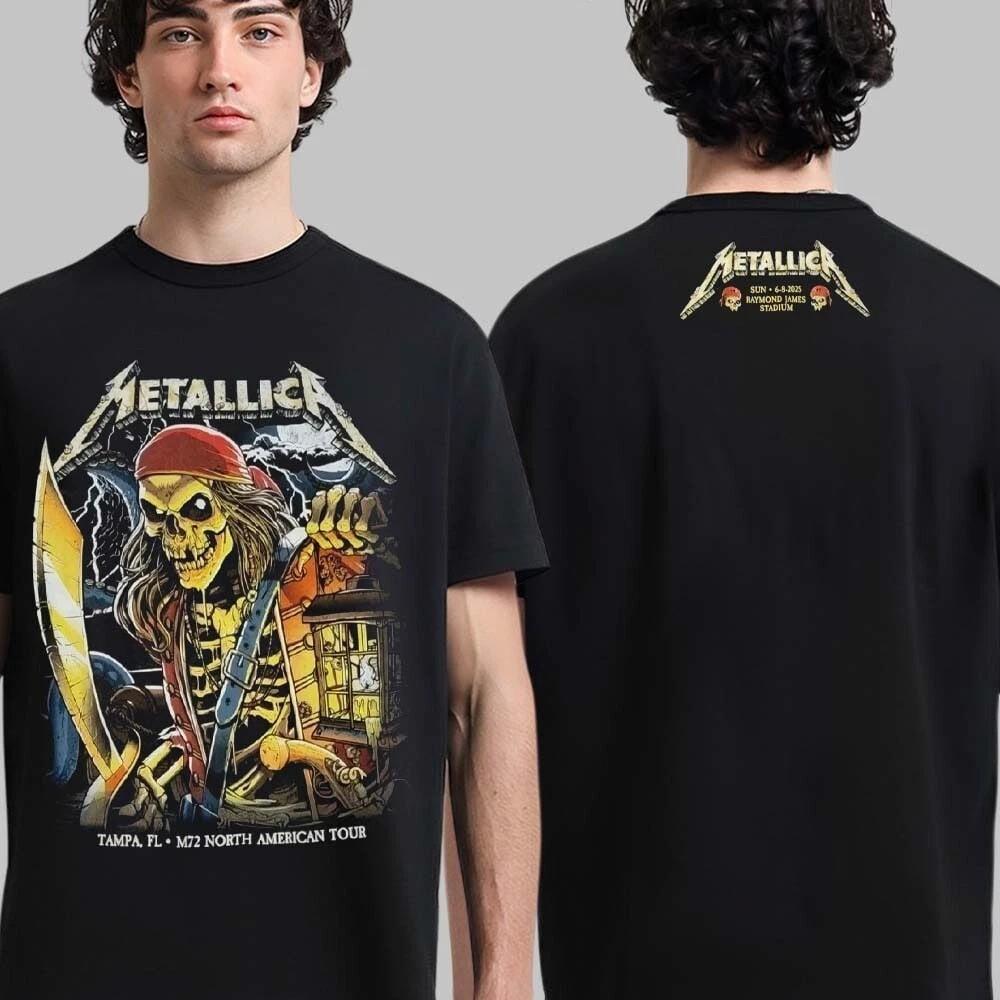 Metallica M72 Тампа 2025 Ночь 1 -2 Во Флориде 6-8 июня 2025 Футболка Унисекс Футболка