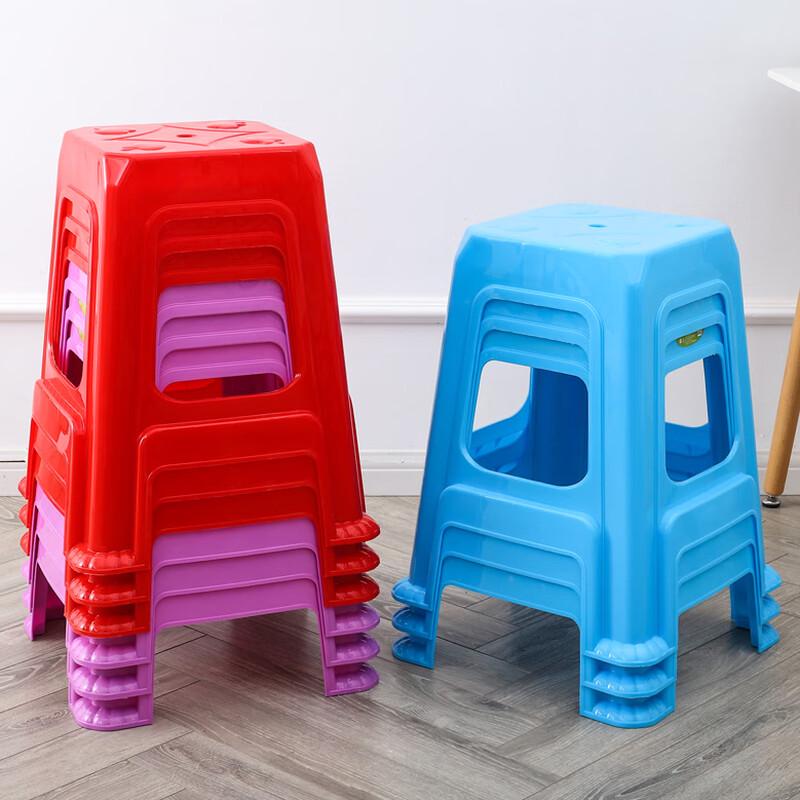 HUIHUADU Thickened Plastic High Square Stool