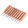 10Pcs Pure Copper Low Temperature Soldering Iron Solder Tips Station Tool 900MTI