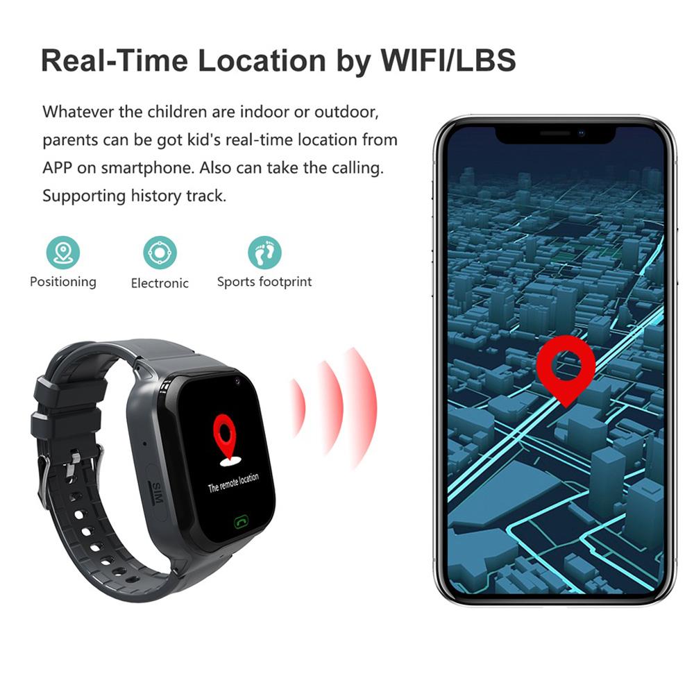 Smart Watch 4g Kids Wifi Video Call With Face-lock Sos Tracker Location Smart Watch Camer Waterproof Children Akilli Saat Gifts