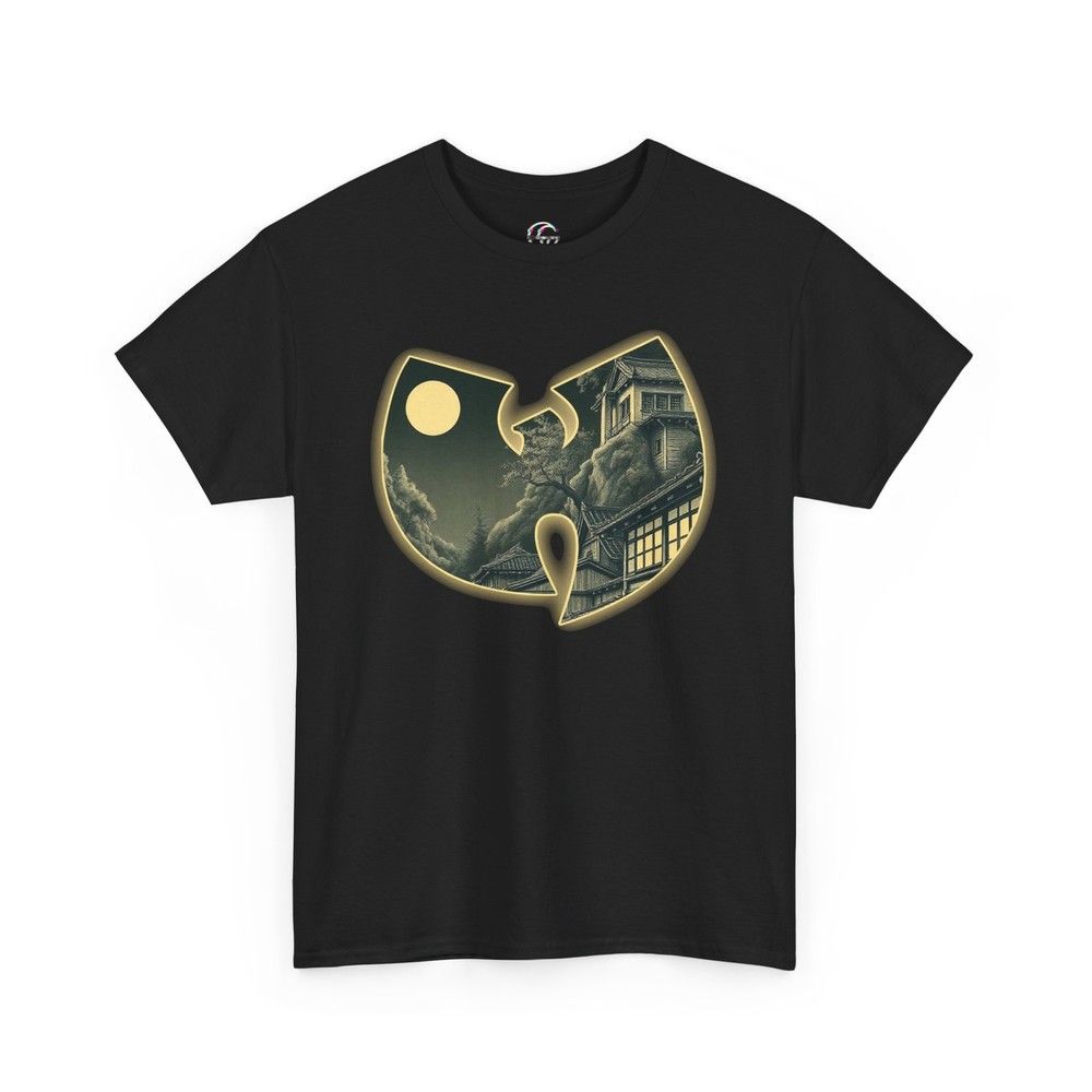 Unisex shirt Cotton Oversize Large Size WuTang Clan Japan Moon Glow TShirt Hip Hop Tee WuTang Clan Feudal Japan Tee