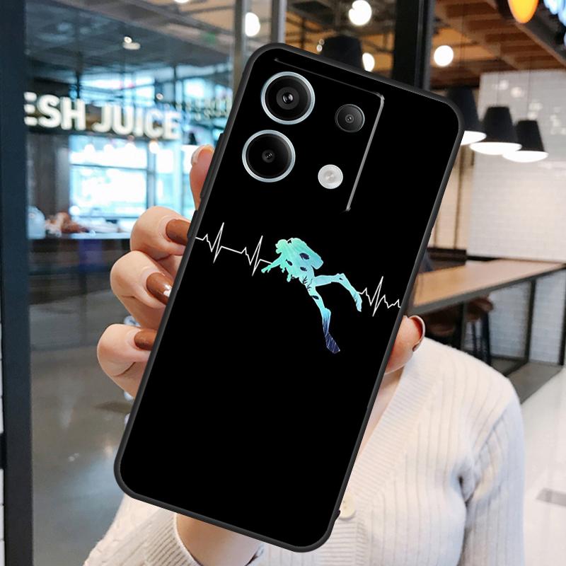 Чехол для Scuba Diver Diving Funda для Xiaomi Redmi Note 13 Pro 12 11 9 10 Pro 12S 11S 10S Redmi 13 12 10C 12C 13C