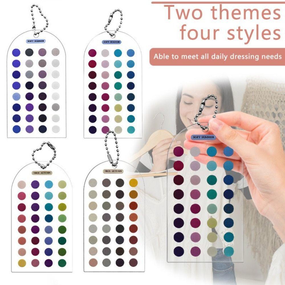 Double-sided Color Palette Cards Color Analysis Summer Color Cards Personal Color Analysis