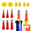 1 Set Sealant Kitchen Bathroom Sink Joint Stainless Steel Caulking Finisher Caulk Nozzle Applicator Glue Silicone Caulking Tools