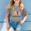 Children's Round Neck Casual Printed Short-sleeved T-shirt Top