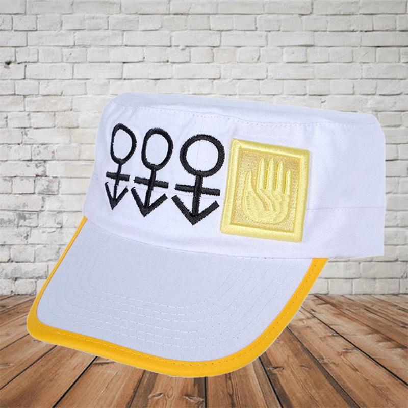 Аниме «Невероятные приключения ДжоДжо», кепка для косплея, Джотаро Куджо, шляпа Джозефа, армейская военная кепка JOJO, шапки со значками, летняя шляпа для вечеринки