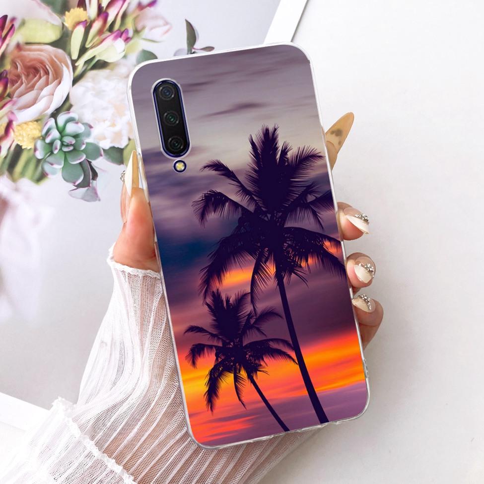 Transparent Casing For Xiaomi Mi9 Lite Case Cute Cat Fashion Butterfly Funny Cool Painted Cover M1904F3BG