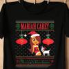 Ugly Christmas MARIAH CAREY Shirt Short Sleeve Black Unisex S-234 IM0941