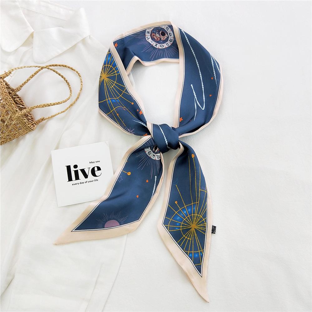 New Scarves Silk Scarves Women'S Spring And Autumn Season Long Decorative Professional Scarves Summer Thin Styles Paired With Shirts Stylish