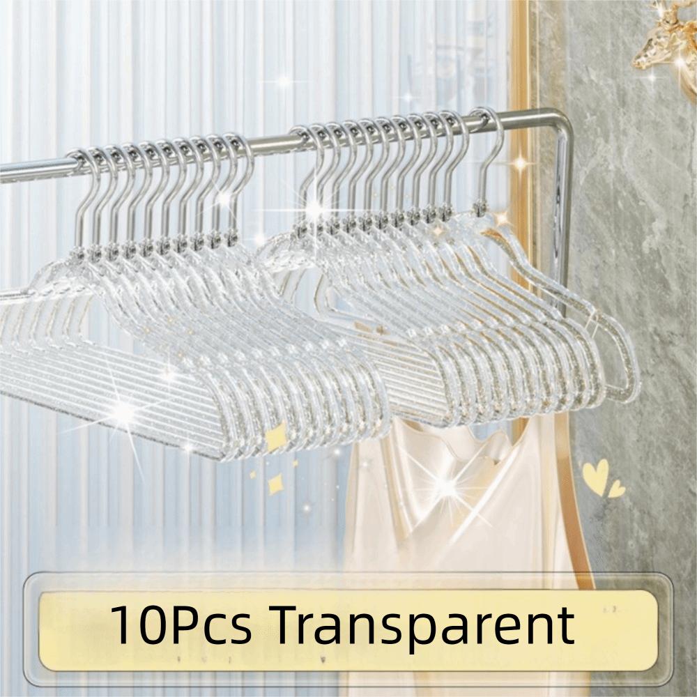 10 шт. Утолщенные акриловые вешалки для одежды, не оставляющие следов, вешалка для брюк, модная вешалка для прачечной, гардероб