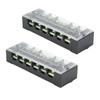 2Pcs Terminal Strip TB Fixed Large Current Dual Row Wire Barrier Block Terminal Strip with