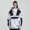 Gsou-Snow -30℃ Лыжная куртка для мужчин и женщин Свитшот с капюшоном Отражающий тренд Лыжи Утолщенная Тепло Водонепроницаемая Лыжная куртка Брюки