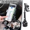 Height Adjustable Cell Phone Bracket Car Cup Holder Mount Cradle Stand Universal