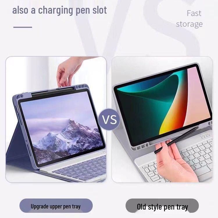 Huawei Honor Enjoy SE Tablet Case with Pen Slot & Bluetooth Keyboard for MatePad Pro 11/10.8