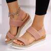 Women's Chunky Sandals Summer 2024 Designer Thick Sole Wedge Heels Shoes for Women Hollow Out Platform Gladiator Sandalias Mujer