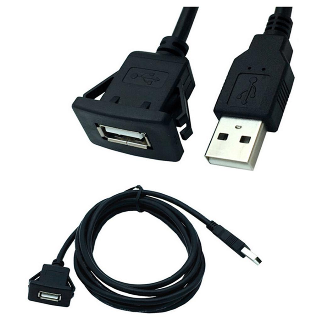 Встраиваемый USB-порт и аудиоразъем для приборной панели внедорожника, удлинительный кабель, штекер-гнездо