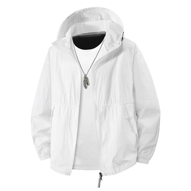 UPF10 + sunscreen clothing summer jacket men's and women's enterprises work clothes group LOGO outdoor hooded trench coat