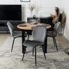 Harry Round Extendable Table 102-142 Cm Craft Oak/Black Modern