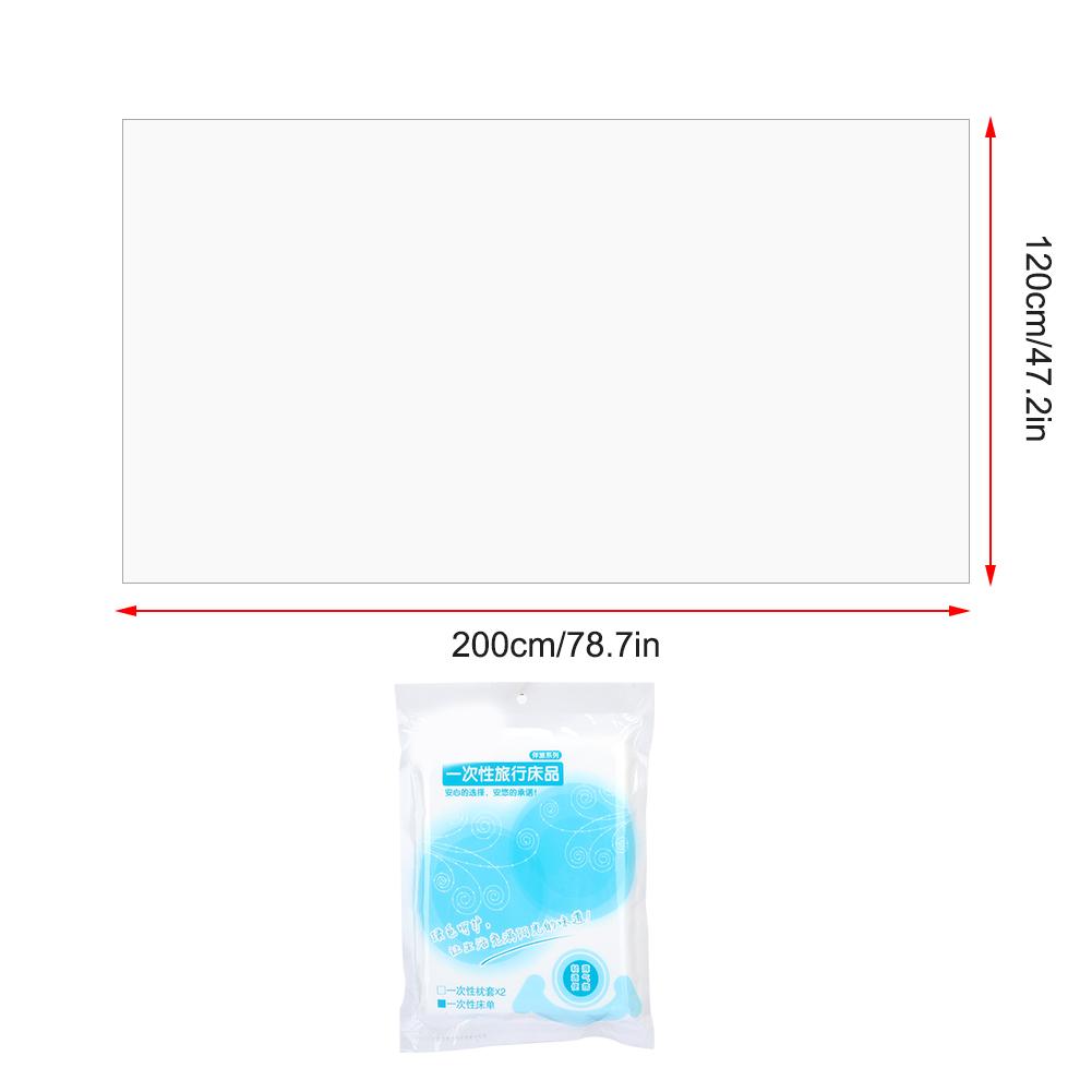 5 шт. 120 x 200 см Одноразовые простыни Покрытие для кровати Портативное Наружное Отель Постельные принадлежности