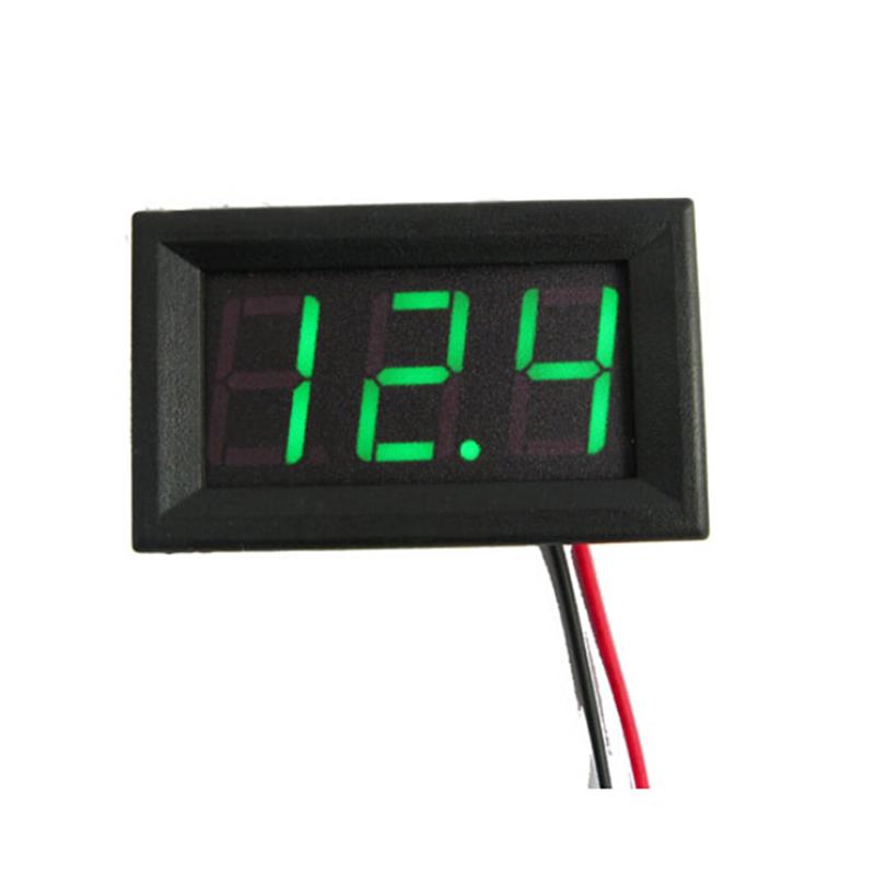 Dc 0-30V 3 Wire Led Digital Display Panel Volt Meter Voltage Voltmeter Car Motor